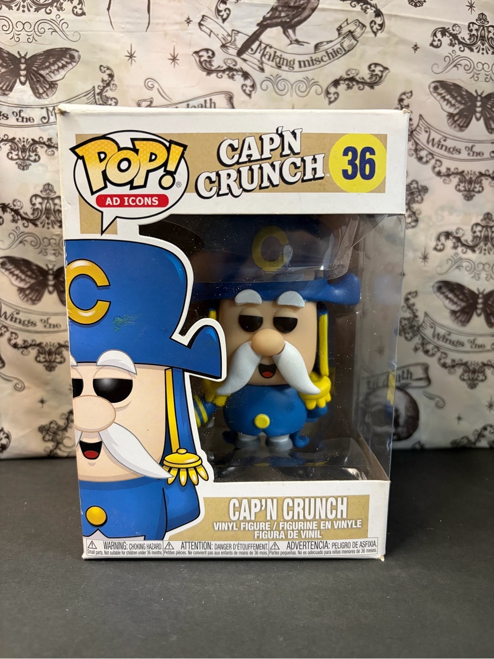 Funko Pop! Ad Icons Cap N Crunch Vaulted Vinyl Figure Damaged Box 36